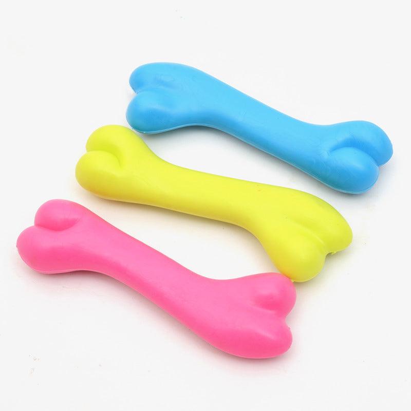 Durable Dog Bone Chew Toy: High-Quality Rubber Molar Toy For Pets-1