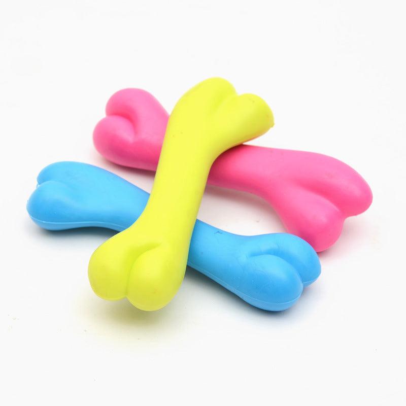 Durable Dog Bone Chew Toy: High-Quality Rubber Molar Toy For Pets-2