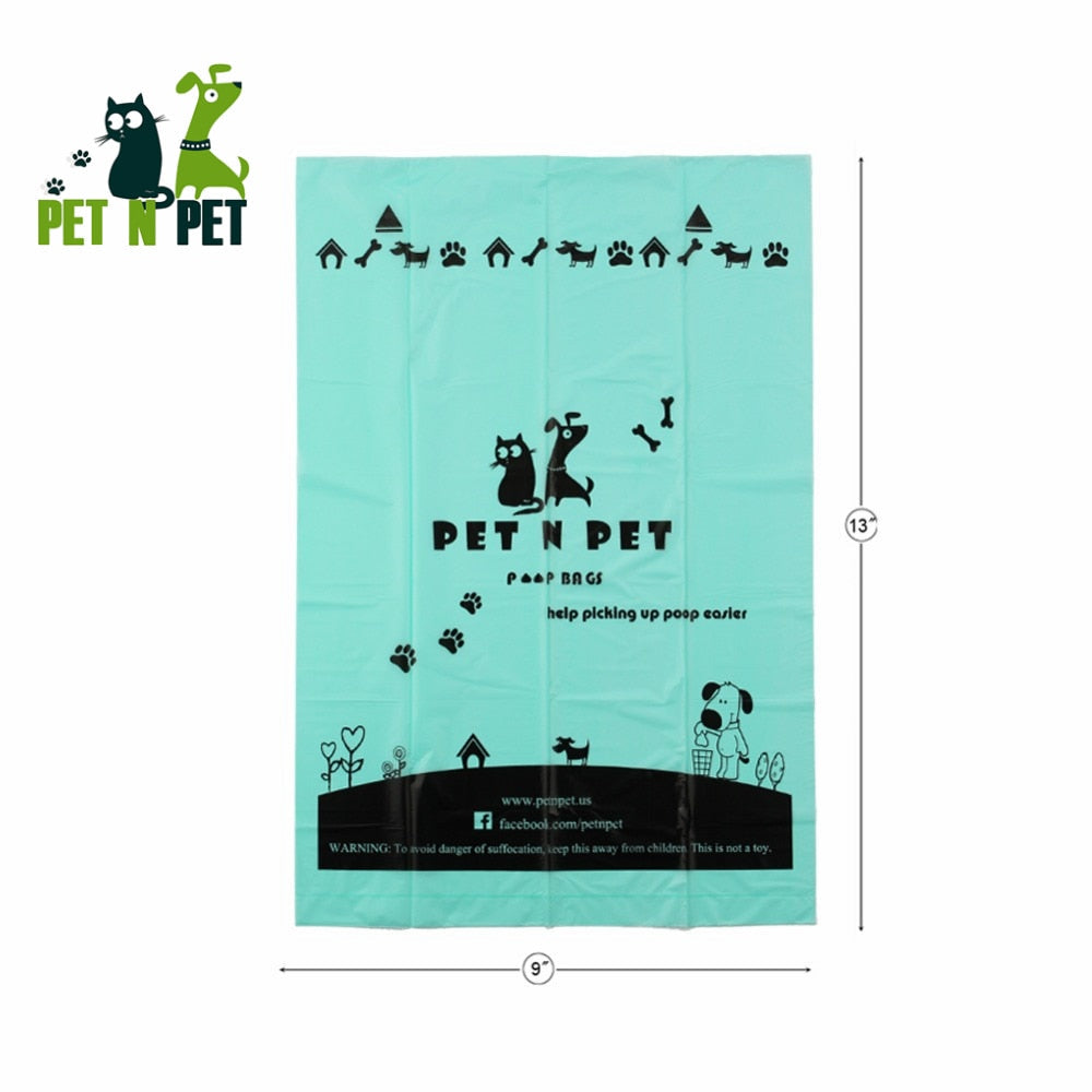 Pet N Pet Biodegradable Dog Poop Bags + Wipes Bundle